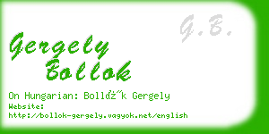 gergely bollok business card