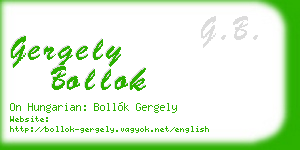 gergely bollok business card